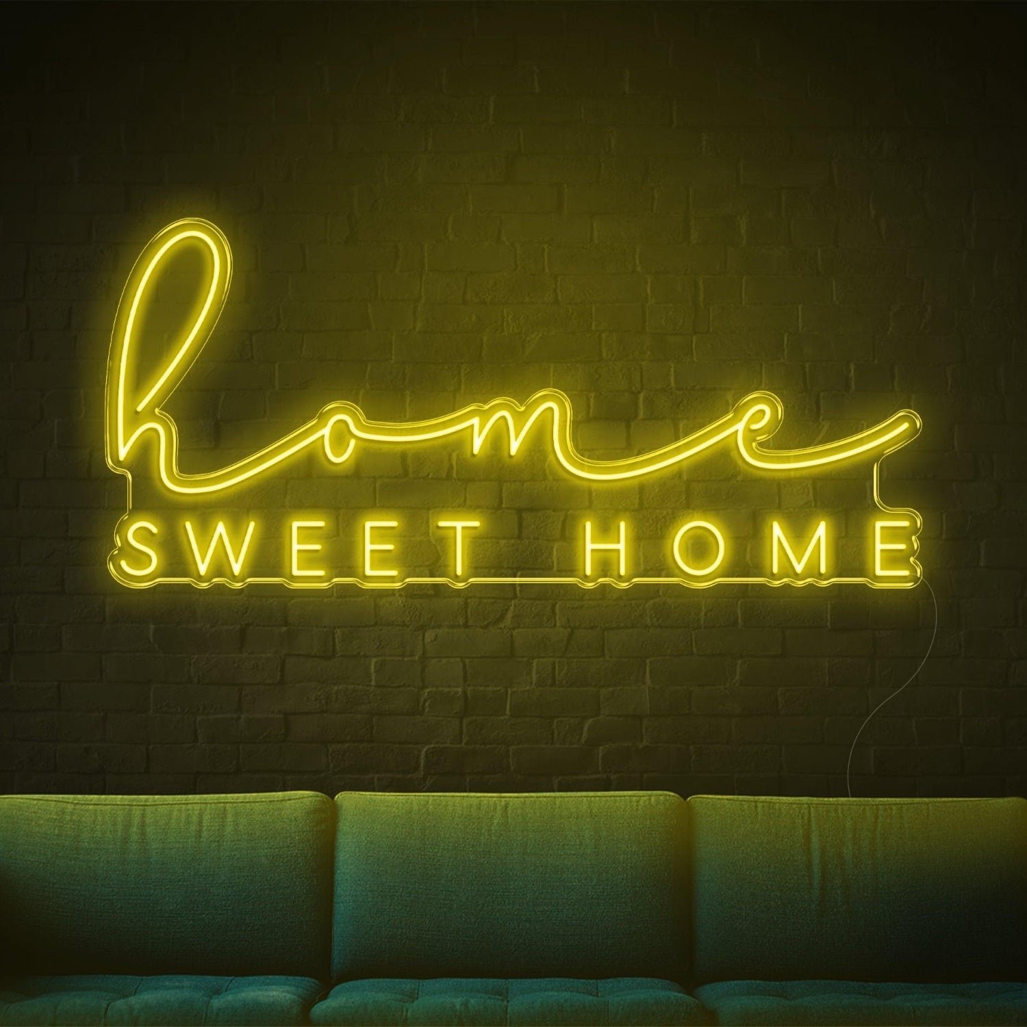 Blue Home Sweet Home Led Neon Sign For Living Room Wall Decor | Shineneon