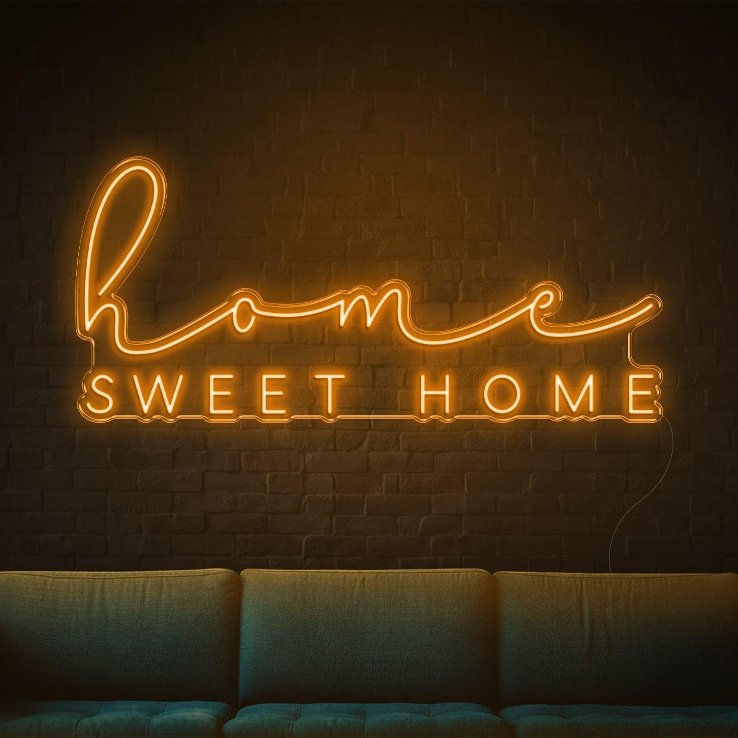 Blue Home Sweet Home Led Neon Sign For Living Room Wall Decor | Shineneon