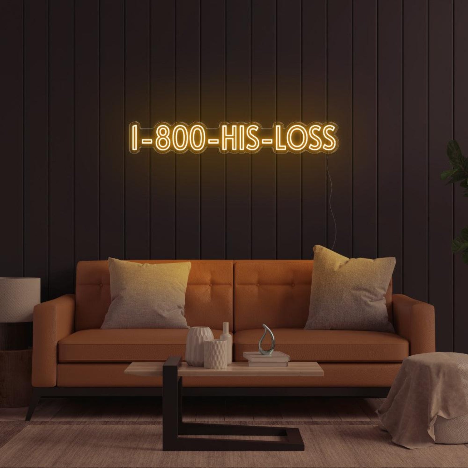 Blue I-800-His-Loss Led Neon Sign For Modern Home Decor | Shineneon