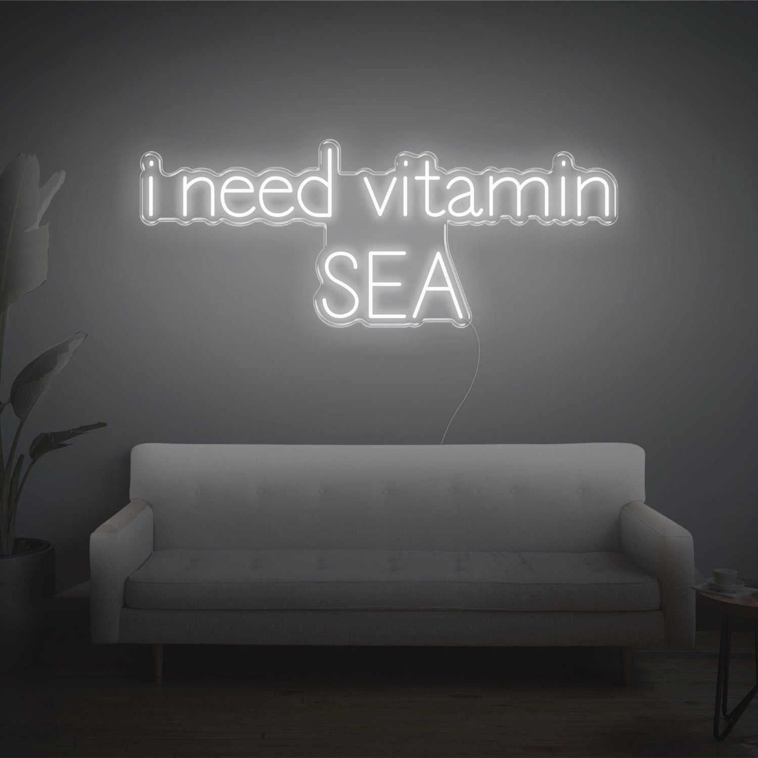 Blue I Need Vitamin Sea Led Neon Sign For Home Decor | Shineneon