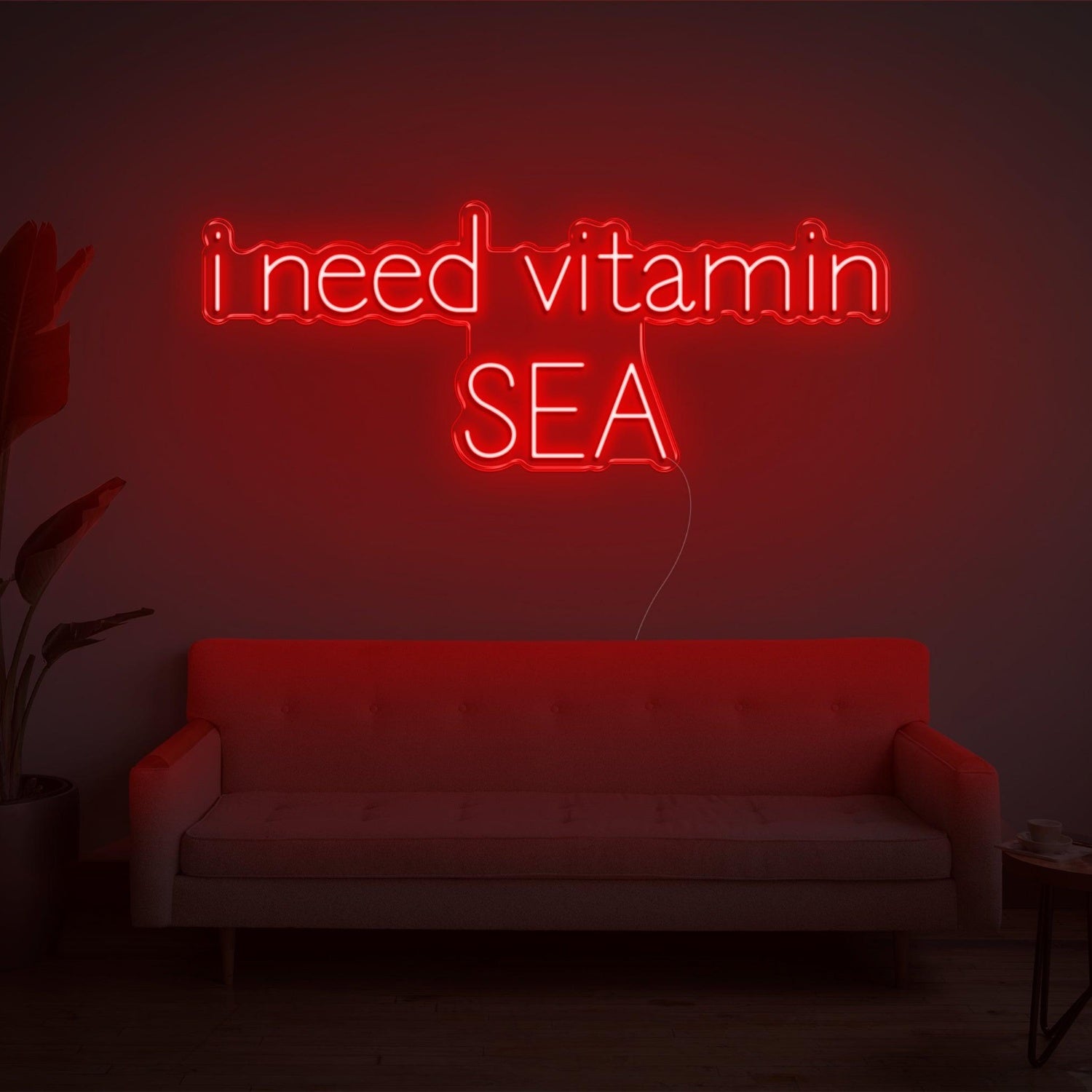 Blue I Need Vitamin Sea Led Neon Sign For Home Decor | Shineneon