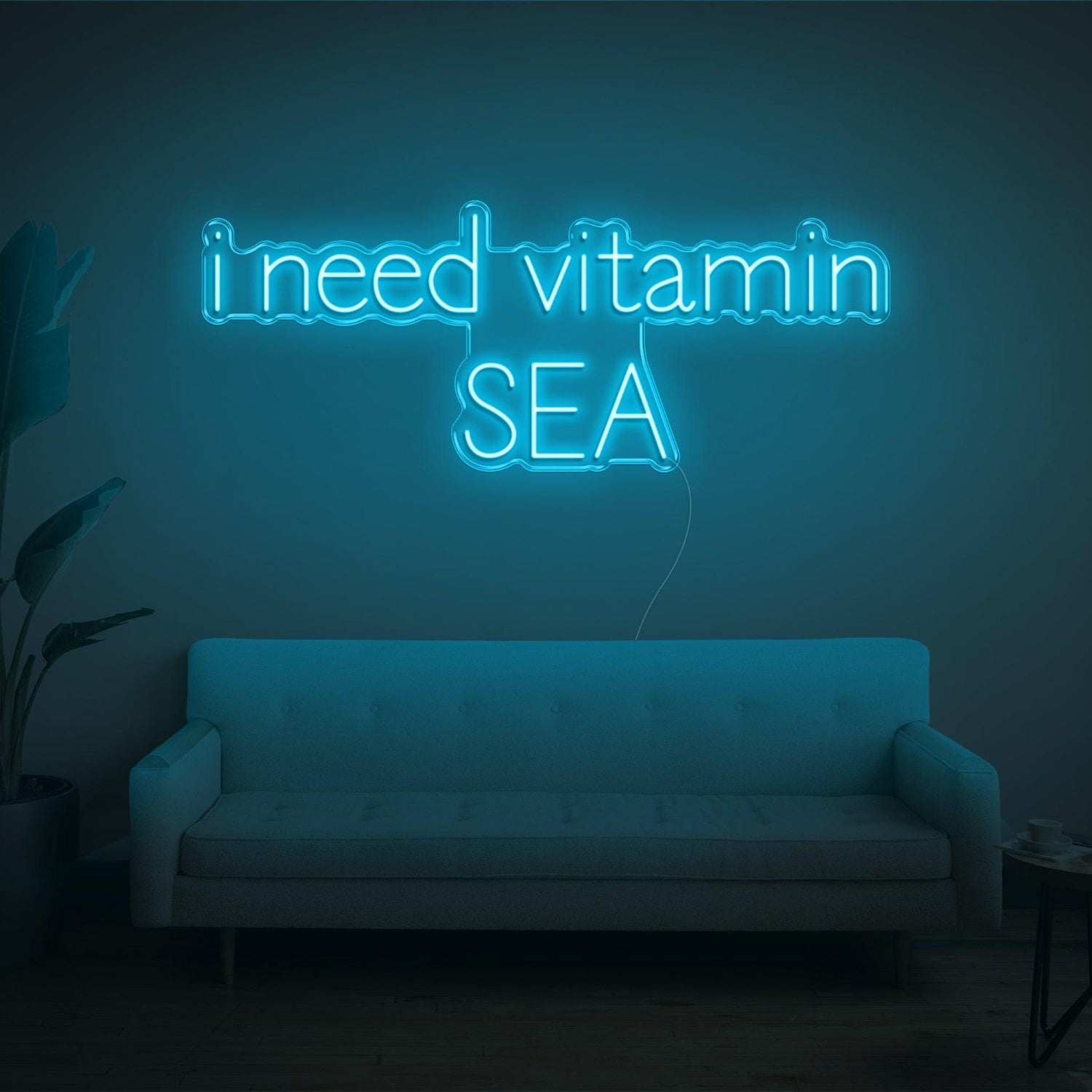 Blue I Need Vitamin Sea Led Neon Sign For Home Decor | Shineneon