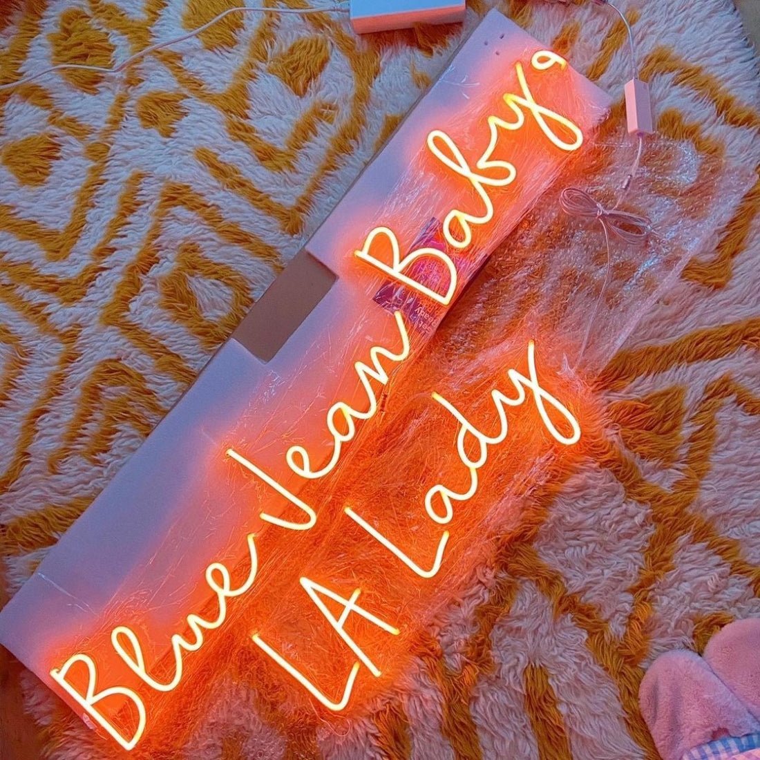 Blue Jean Baby La Lady Led Sign Business Neon Sign - Shineneon
