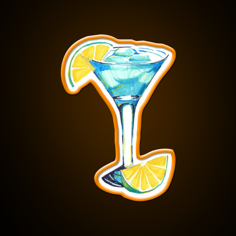 Blue Lagoon Cocktail Bar Decor Led Neon Sign Rgb Color - LED neon sign view 6