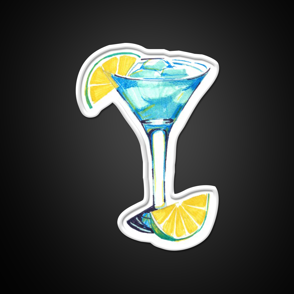 Blue Lagoon Cocktail Bar Decor Led Neon Sign Rgb Color - LED neon sign view 11