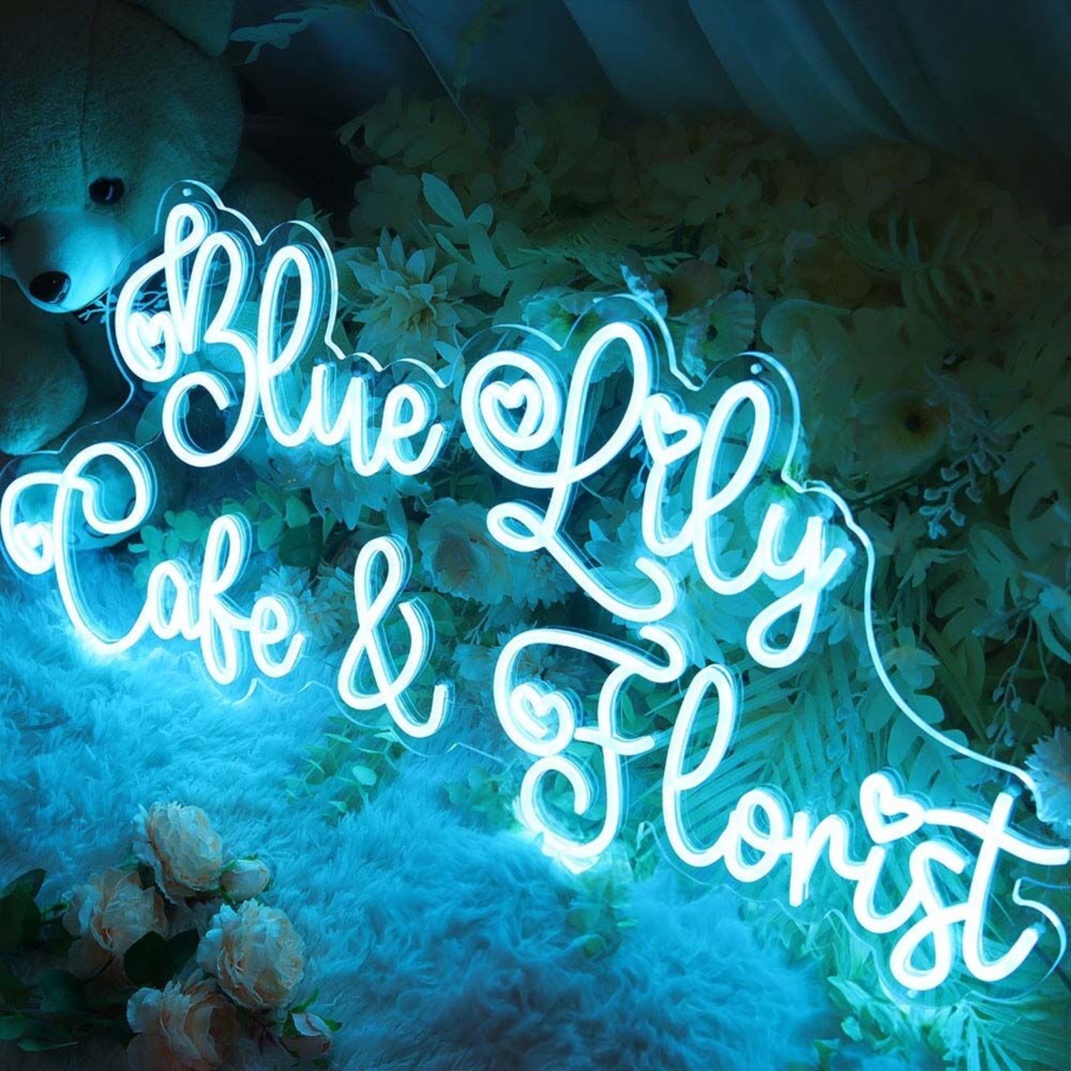 Blue Lily Cake And Florist Led Neon Sign - Shineneon