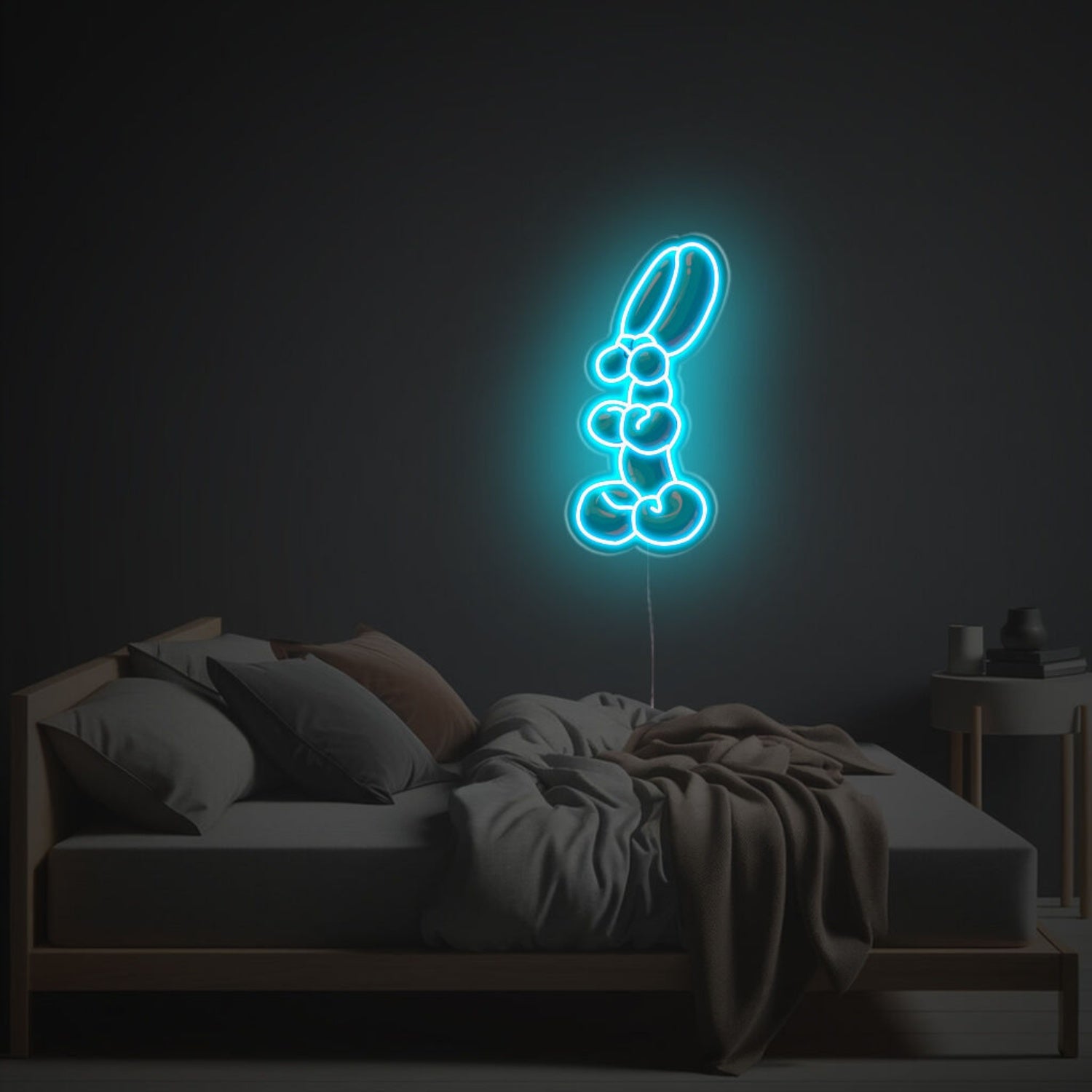 Blue Little Puppy Shaped Balloon Led Neon Acrylic Artwork | Shineneon