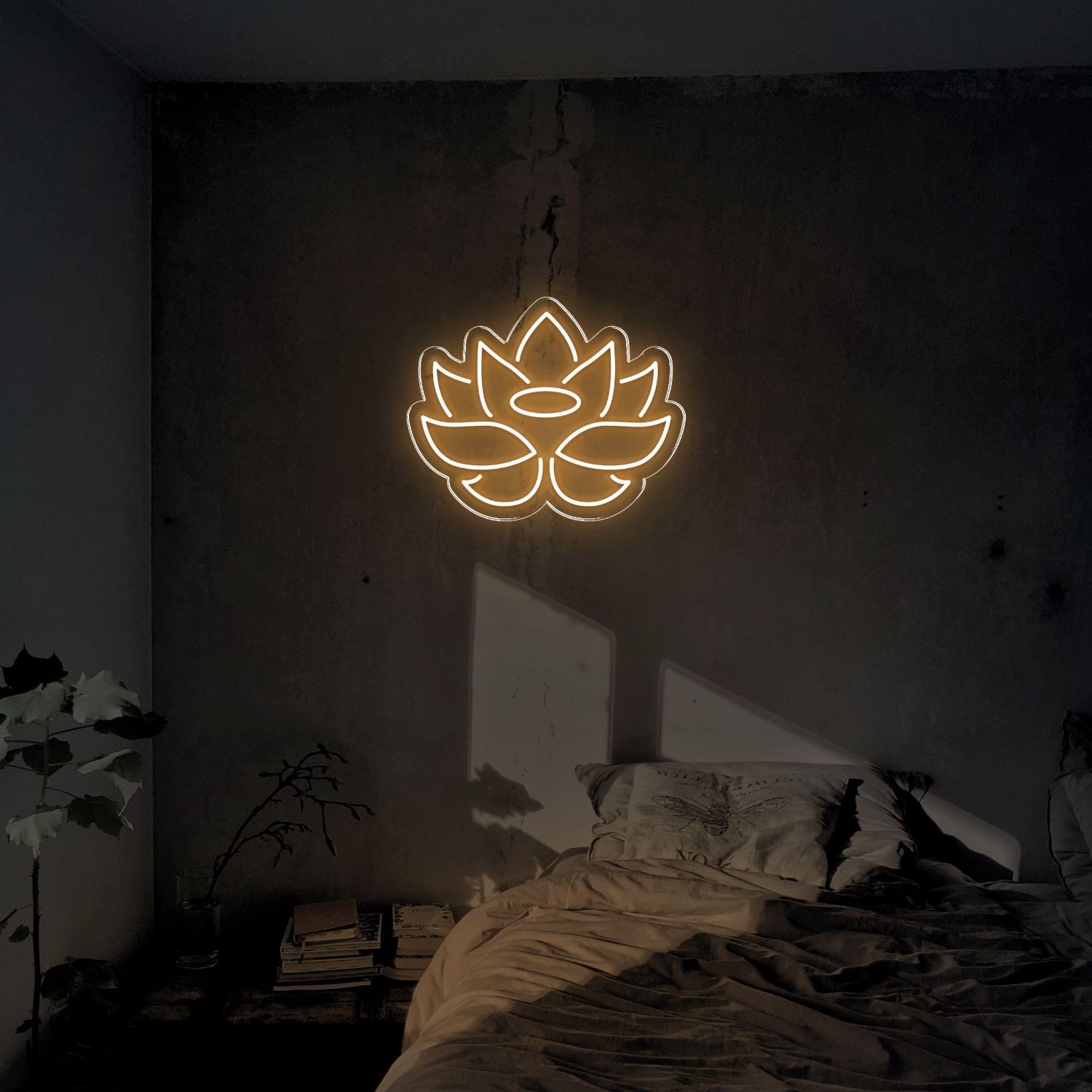 Blue Lotus Flower Led Neon Sign For Bedroom Decor | Shineneon