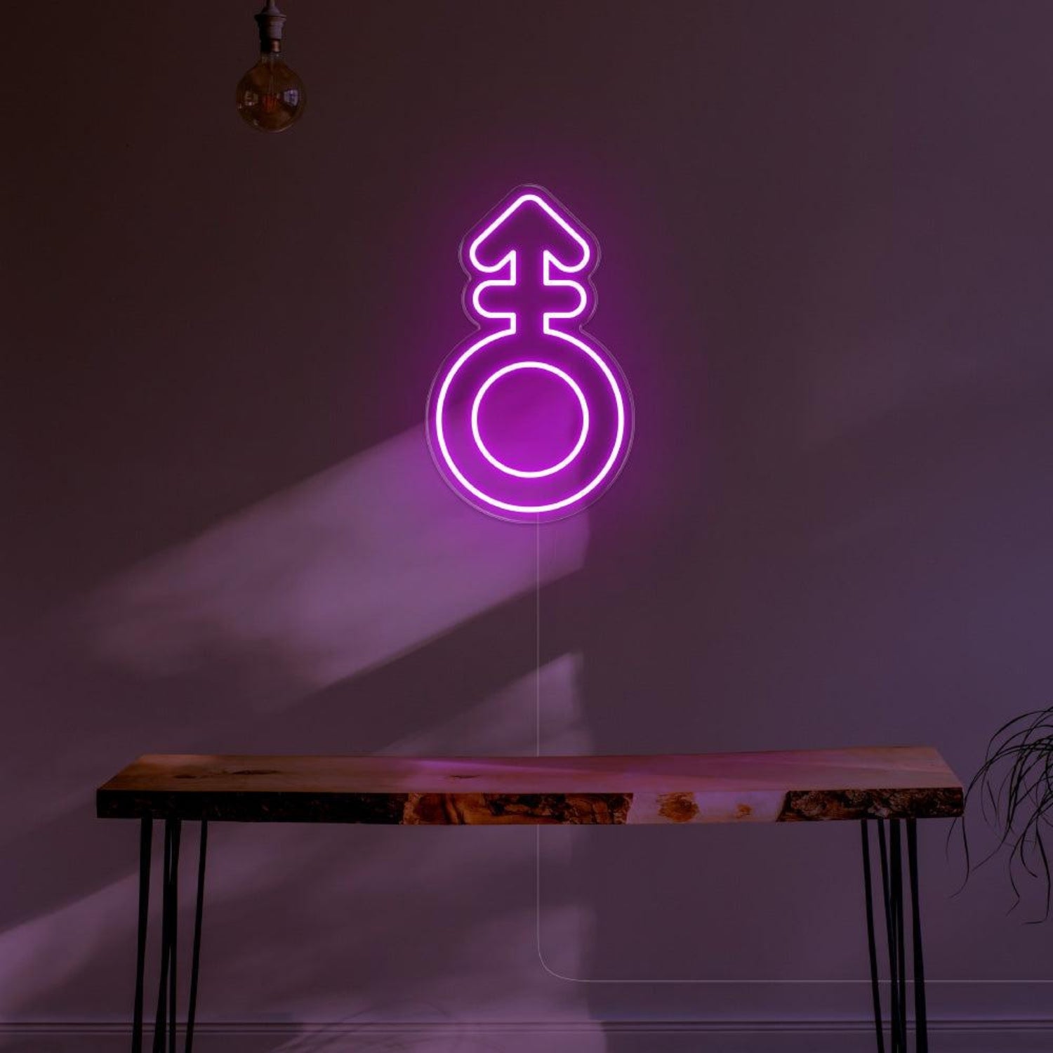 Blue Male Symbol Led Neon Sign For Modern Room Decor | Shineneon