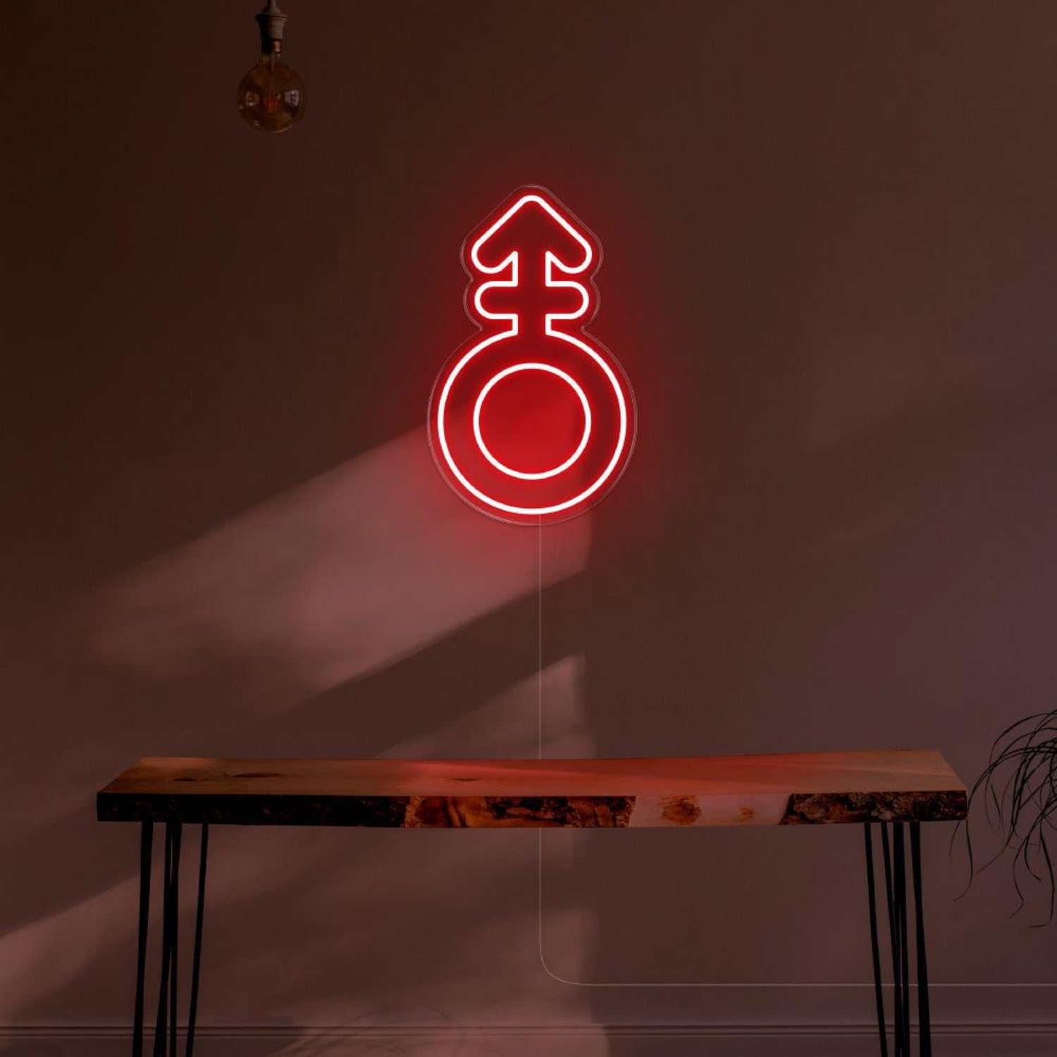 Blue Male Symbol Led Neon Sign For Modern Room Decor | Shineneon