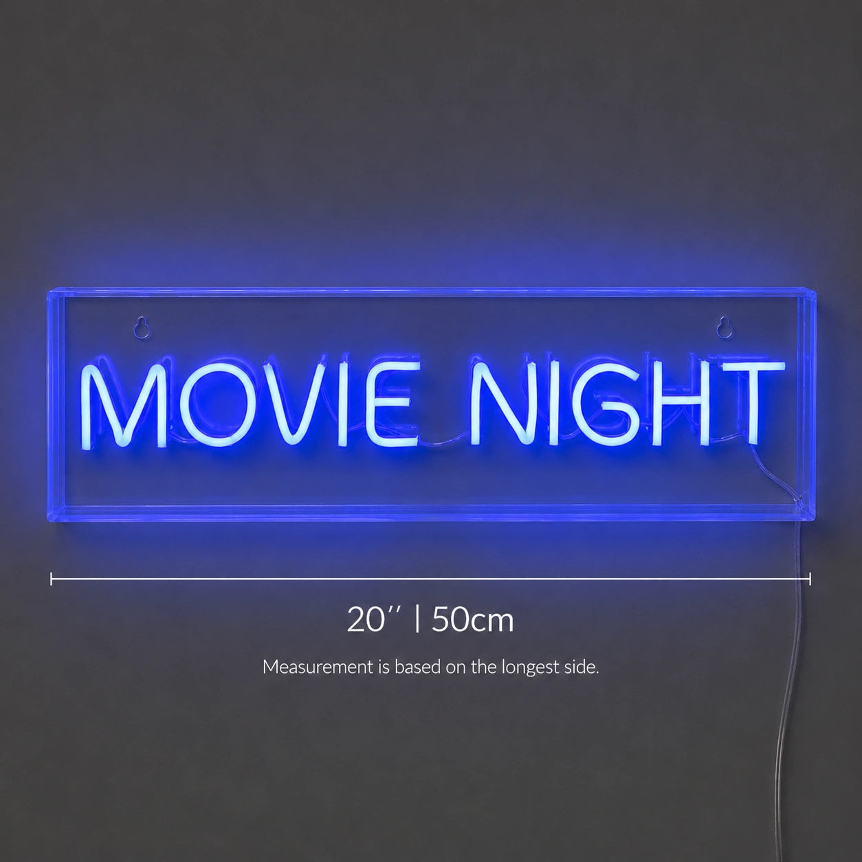 Blue Movie Night Neon Sign LED Neon Sign size image