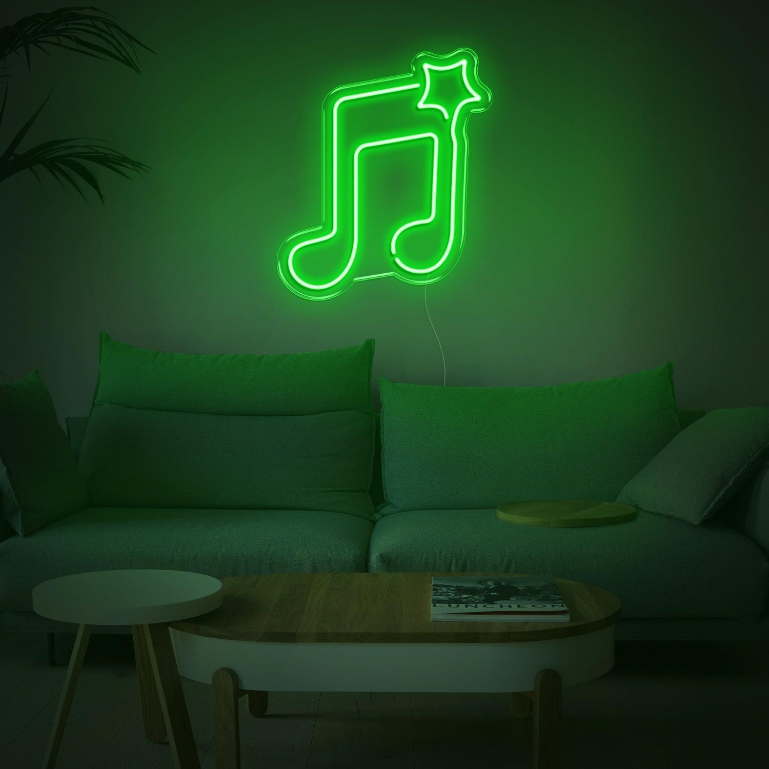 Blue Note And Star Led Neon Sign For Music Studio Home Decor | Shineneon