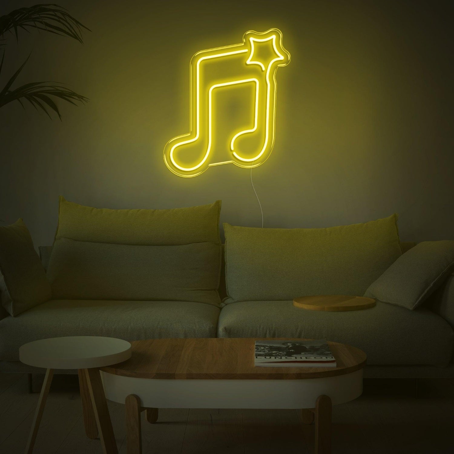 Blue Note And Star Led Neon Sign For Music Studio Home Decor | Shineneon