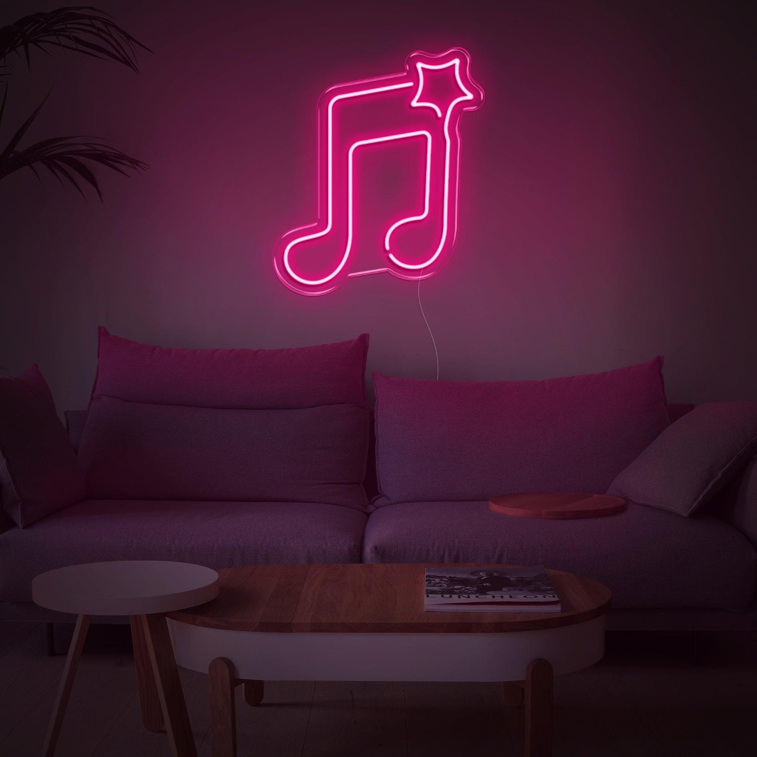 Blue Note And Star Led Neon Sign For Music Studio Home Decor | Shineneon