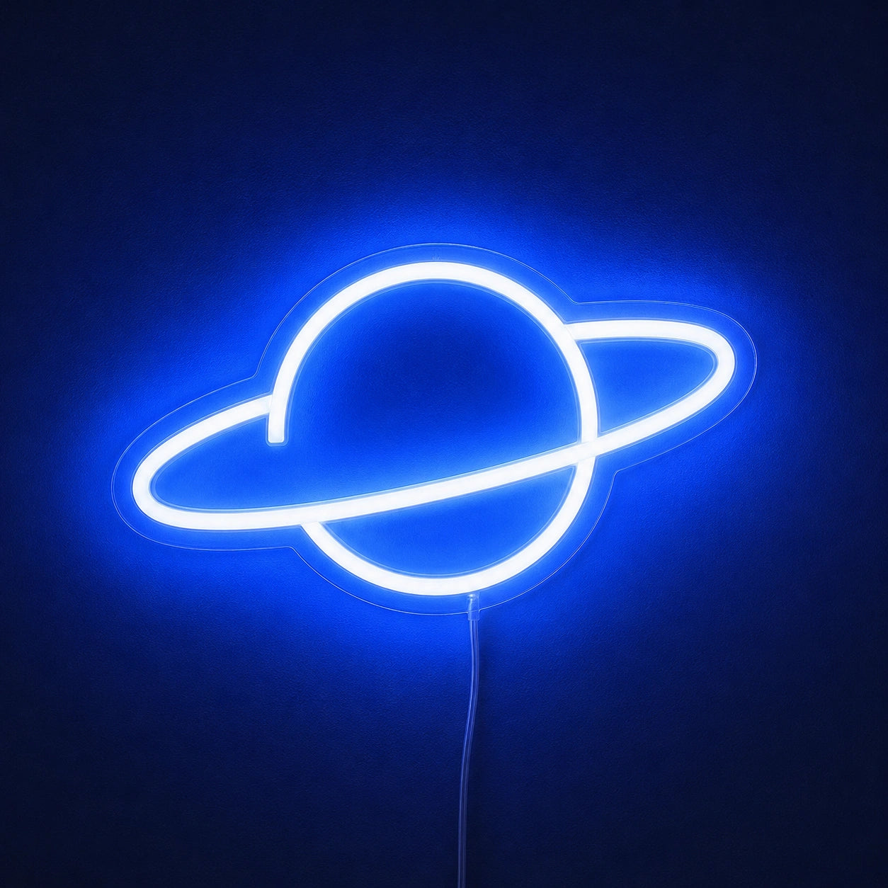Blue Orbit Planet Neon Sign LED Neon Sign high-converting product image