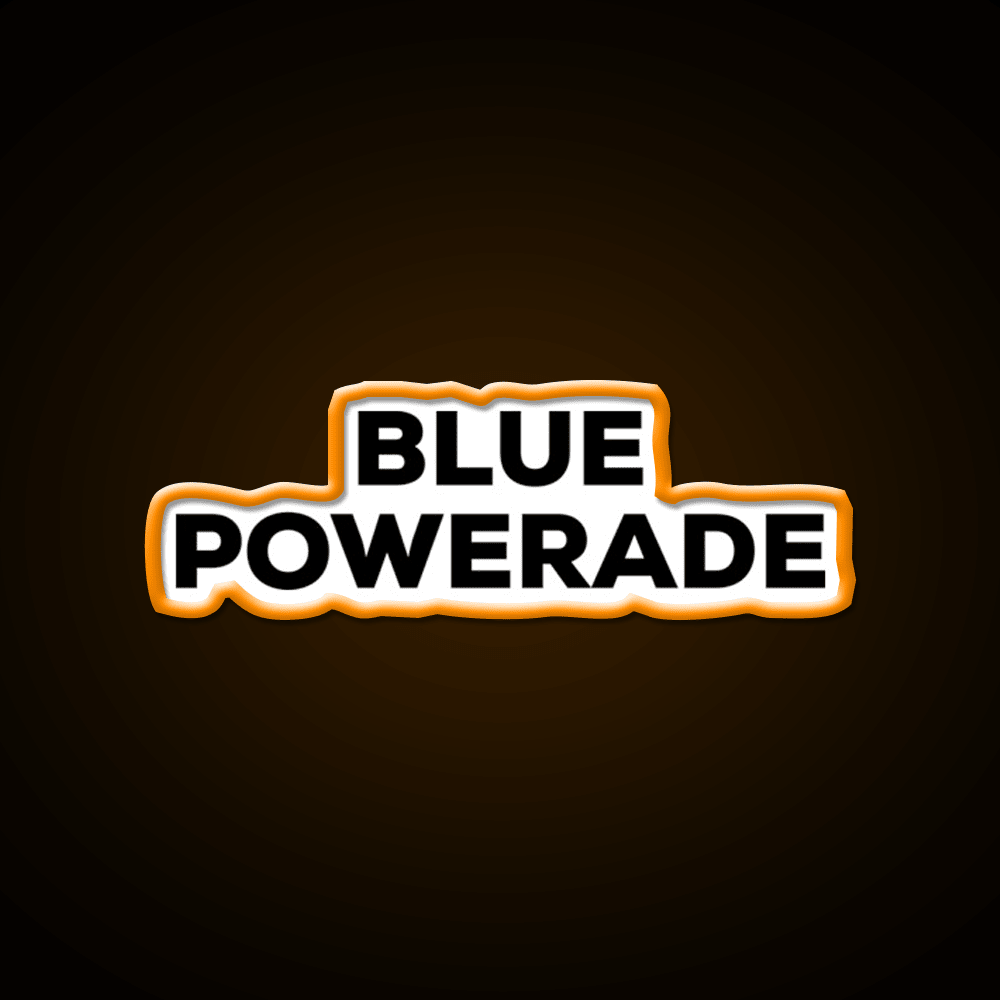 Blue Powerade Snack Food Led Neon Sign Rgb Color - Shineneon