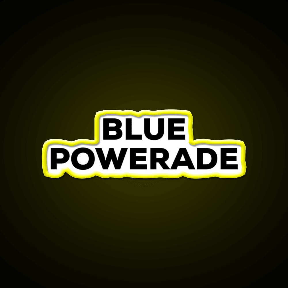 Blue Powerade Snack Food Led Neon Sign Rgb Color - Shineneon