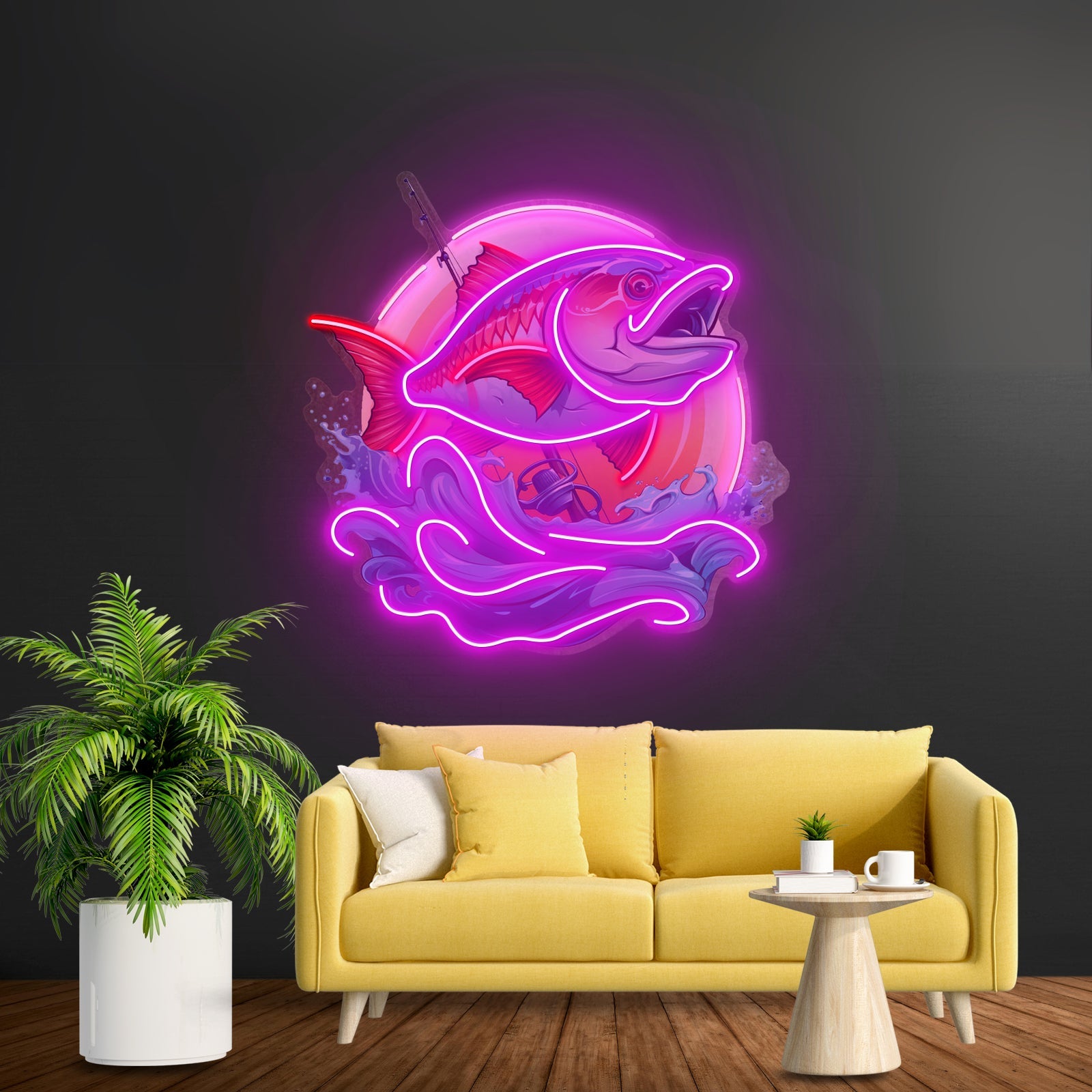 Blue Sea Fish Led Neon Sign Light Custom Led Signs - Shineneon
