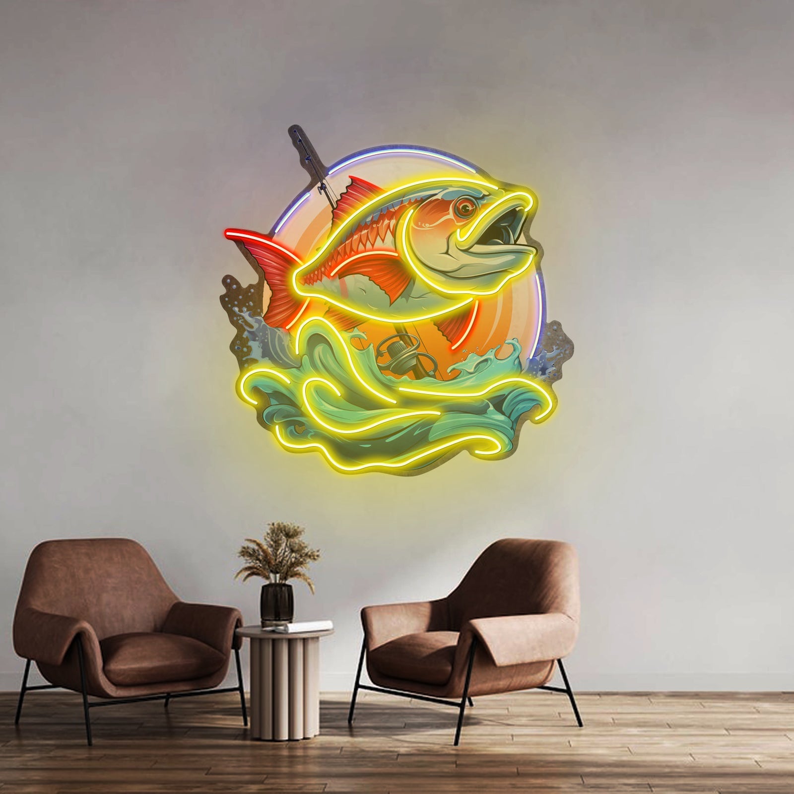 Blue Sea Fish Led Neon Sign Light Custom Led Signs - Shineneon