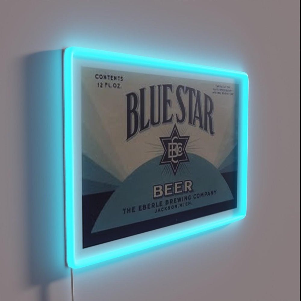Blue Star Beer Rgb Led Neon Sign - Shineneon