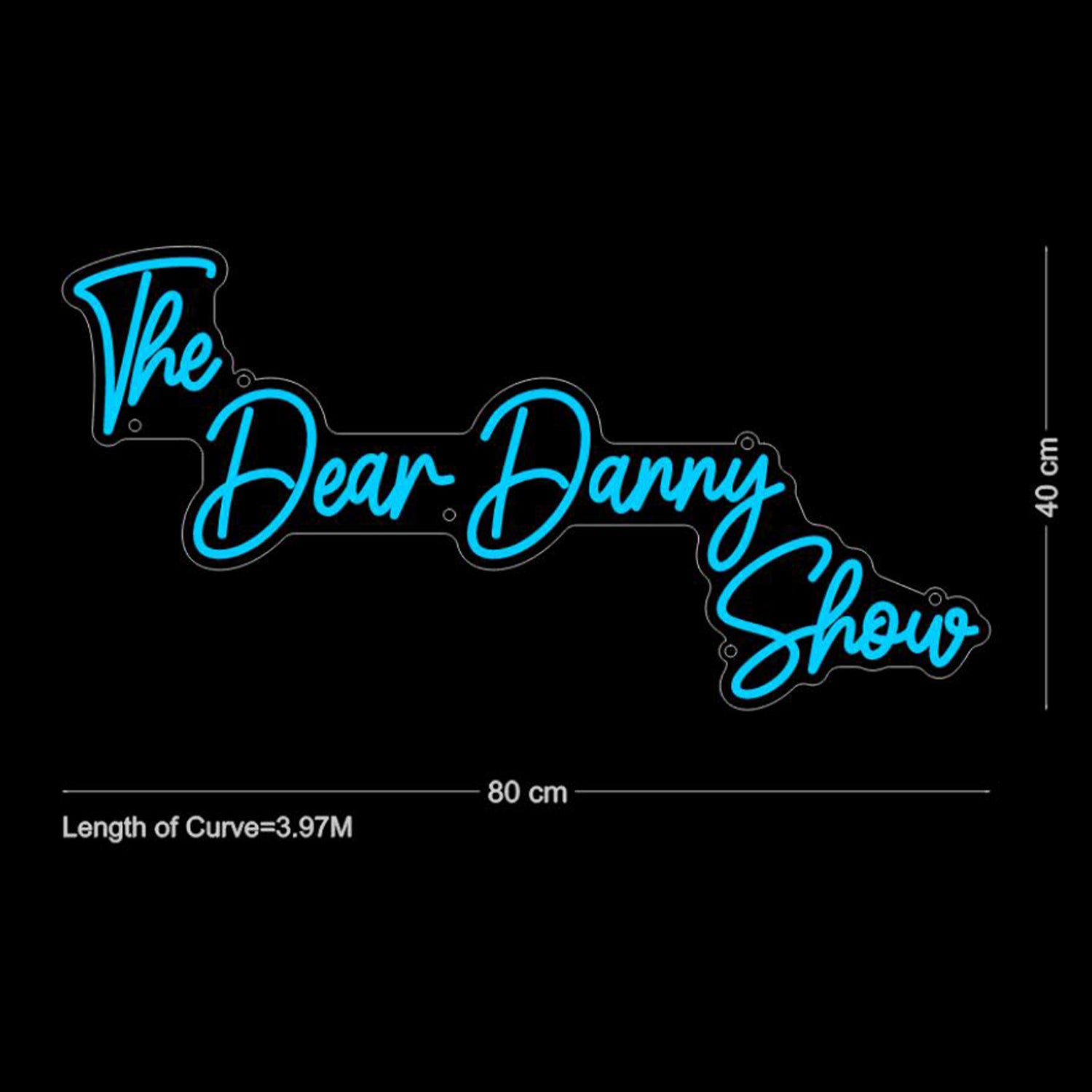 Blue The Dear Danny Show Studio LED Neon Sign | Shineneon