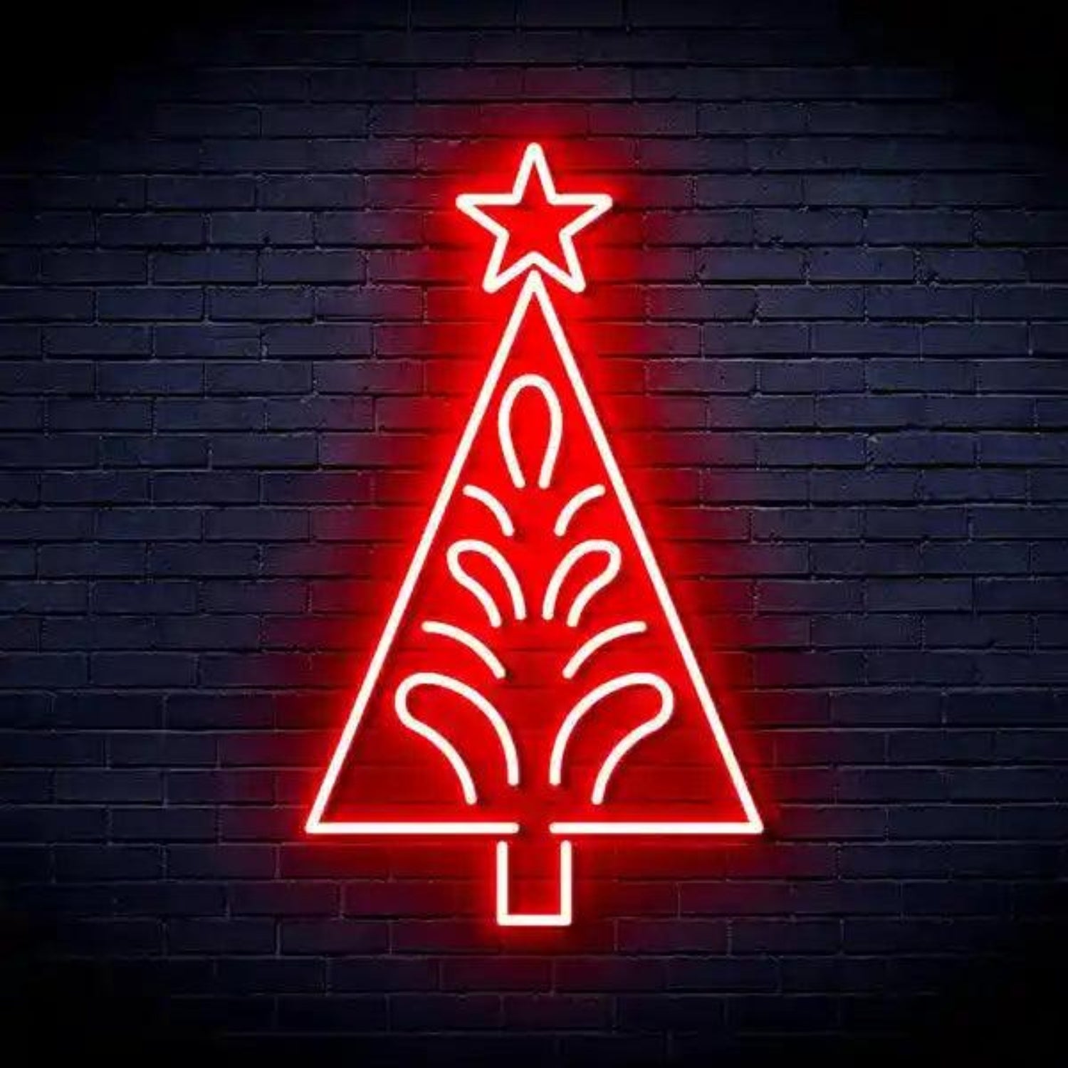 Blue Triangle Tree Star Led Neon Sign For Christmas Home Bar Decor | Shineneon