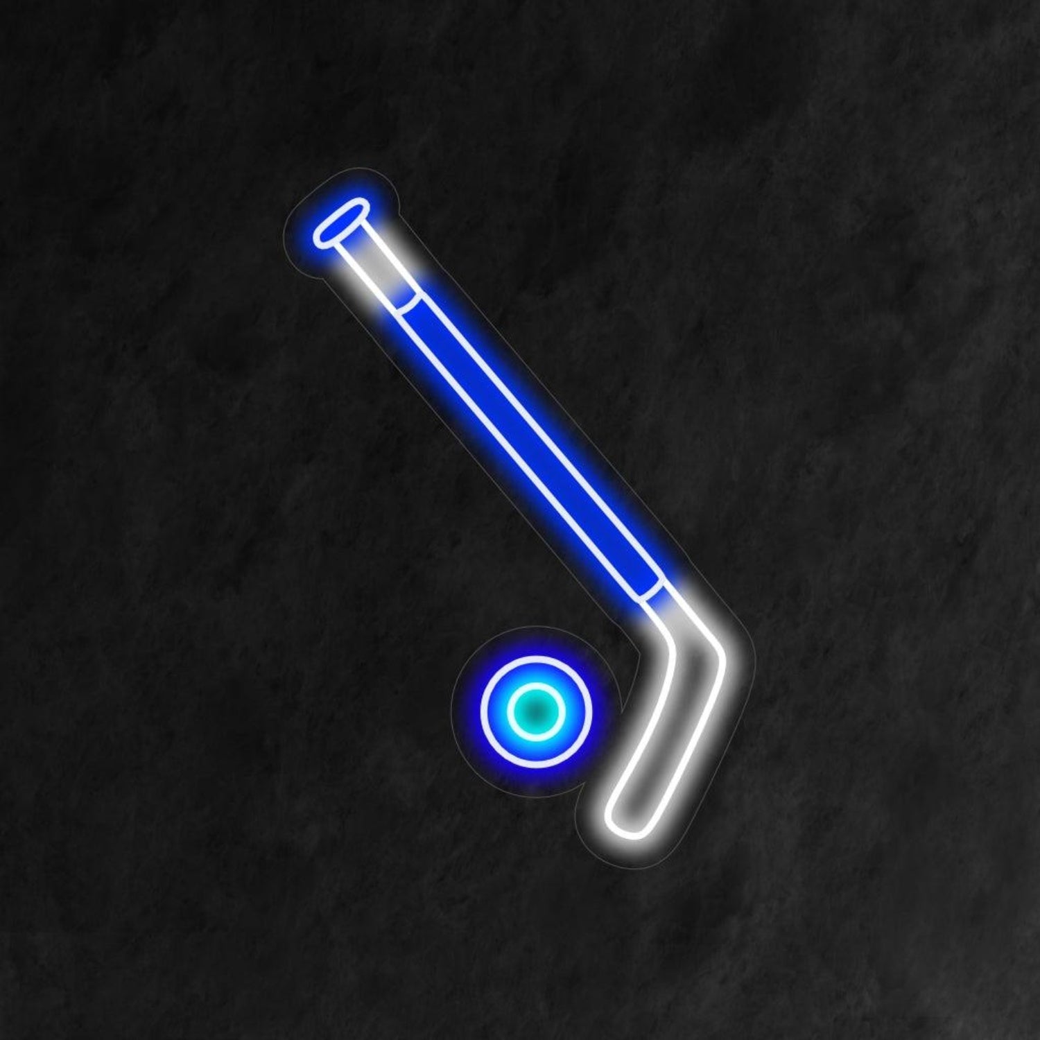 Blue-White Golf Club Led Neon Sign For Sports Decor | Shineneon