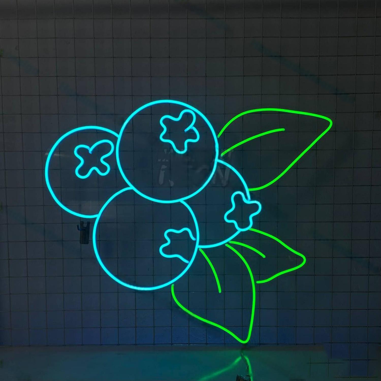 Blueberry Led Neon Sign Food Neon Decor | Shineneon