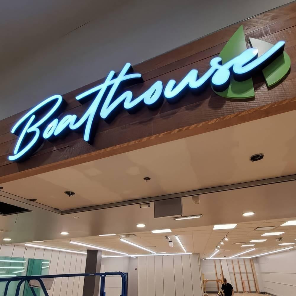 Boathouse 3D Frontlit Letters Metal Led Sign