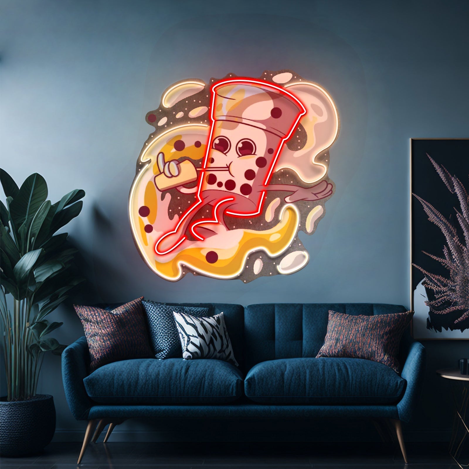Boba Coffee Surfing Led Neon Sign Light Custom Led Signs - Shineneon