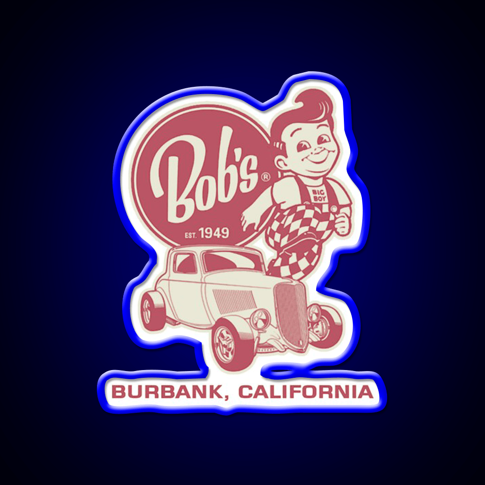 Bobs Big Boy Est 1949 Fast Food Led Neon Sign For Burger Place Rgb Color - Shineneon