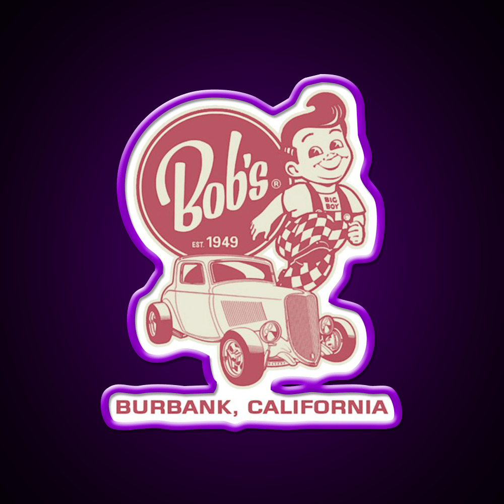 Bobs Big Boy Est 1949 Fast Food Led Neon Sign For Burger Place Rgb Color - Shineneon
