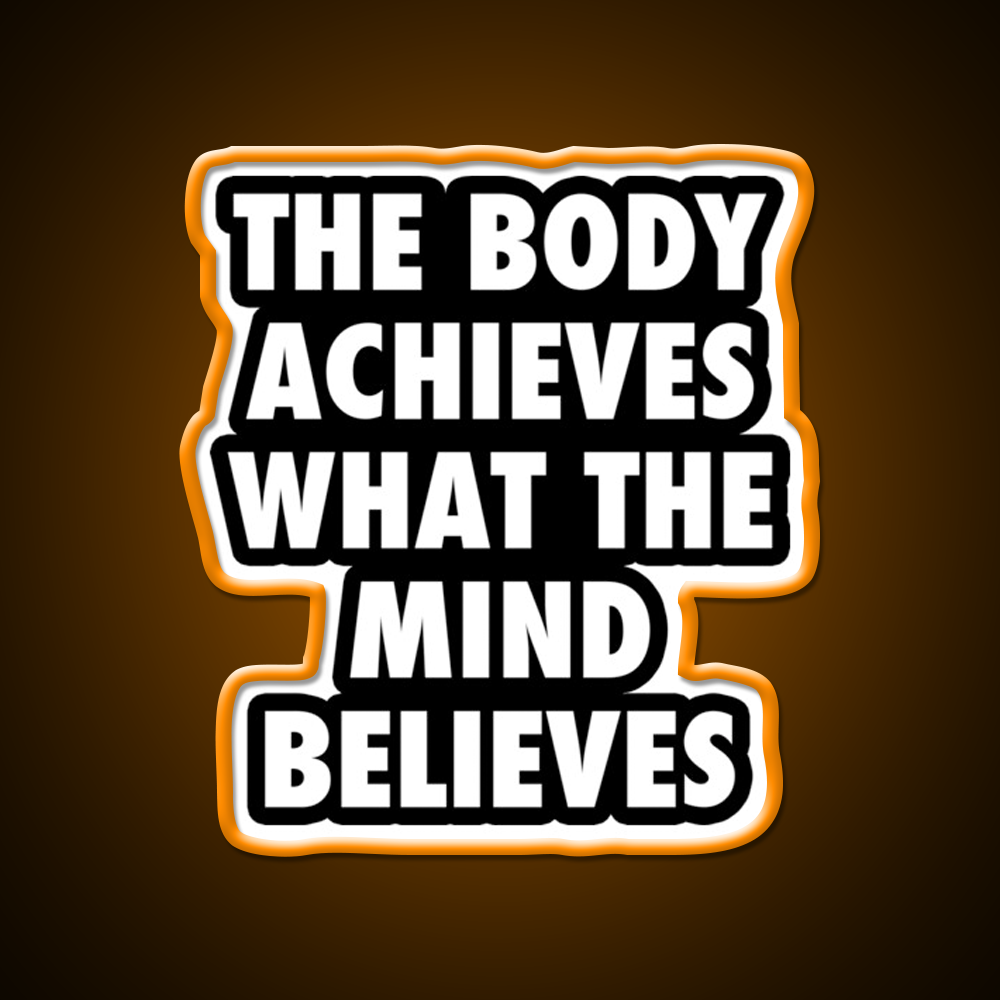 Body Gym Motivational Gym Fitness Led Neon Sign Rgb Color