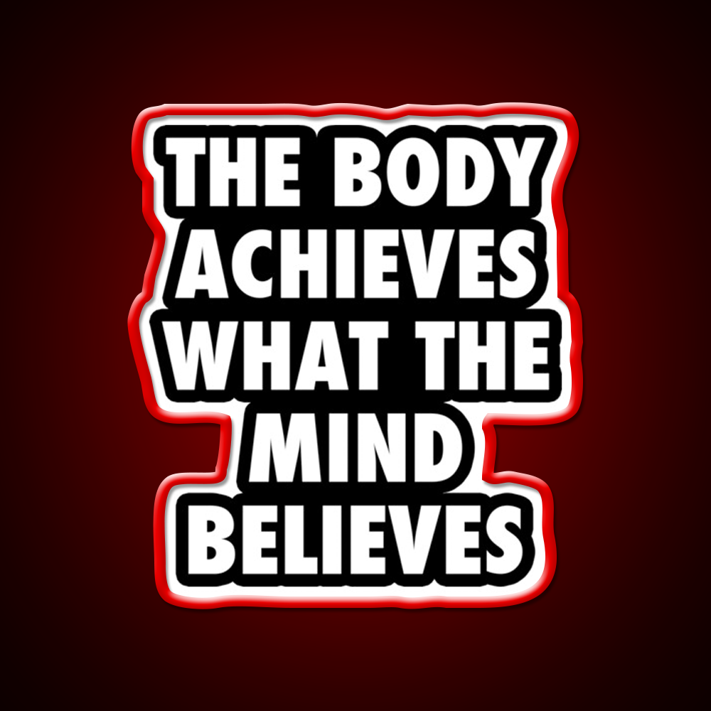 Body Gym Motivational Gym Fitness Led Neon Sign Rgb Color