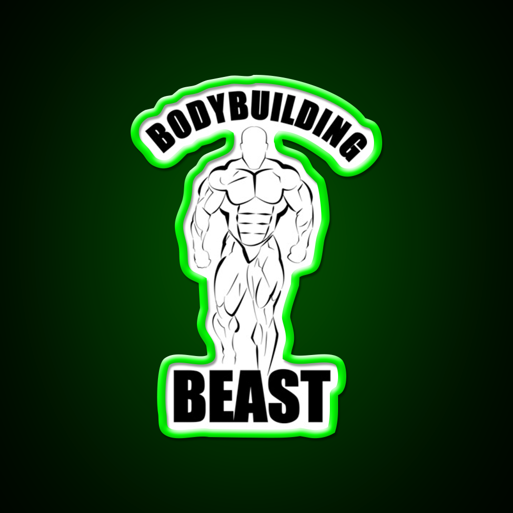 Bodybuilding Beast Physic Gym Fitness Led Neon Sign Rgb Color