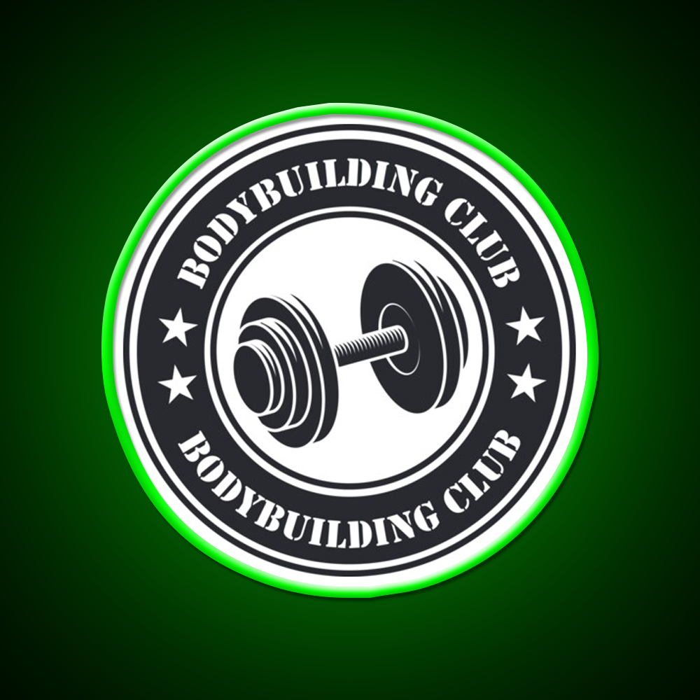 Bodybuilding Club Gym Fitness Led Neon Sign Rgb Color