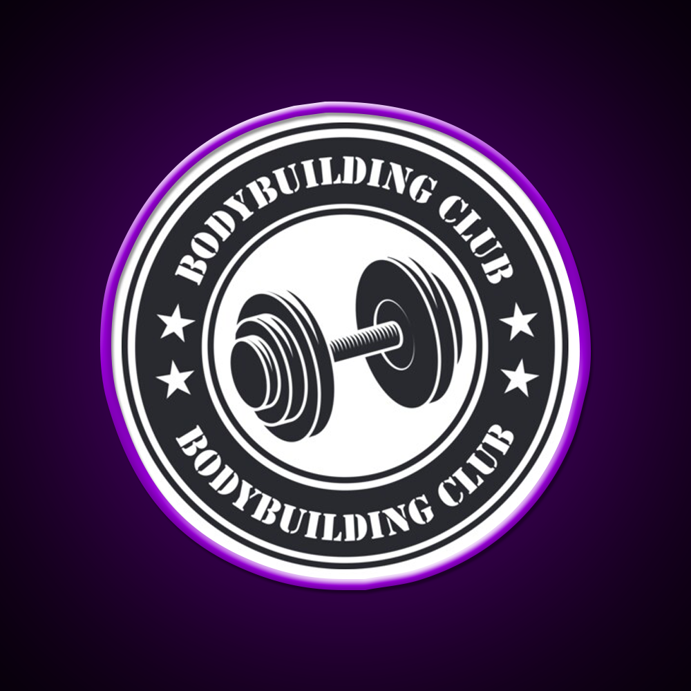 Bodybuilding Club Gym Fitness Led Neon Sign Rgb Color