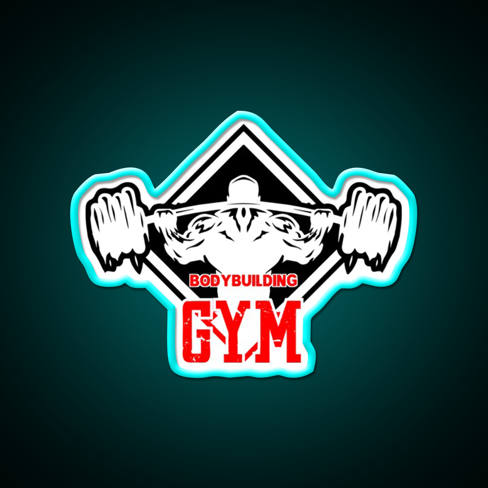 Bodybuilding Gym Fitness Led Neon Signs Gym Fitness Led Neon Sign Rgb Color - Size and dimension reference