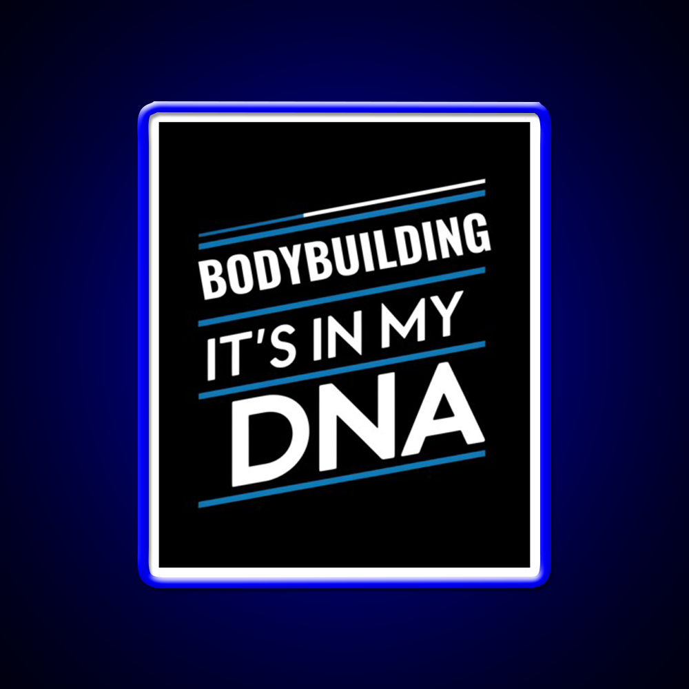 Bodybuilding Its In My Dna Gym Fitness Led Neon Sign Rgb Color - LED neon sign view 5
