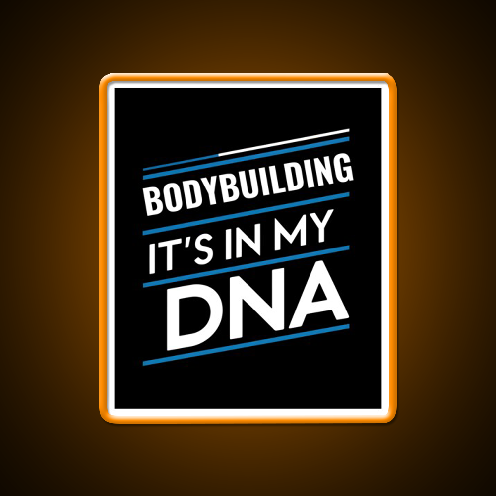 Bodybuilding Its In My Dna Gym Fitness Led Neon Sign Rgb Color - LED neon sign view 6