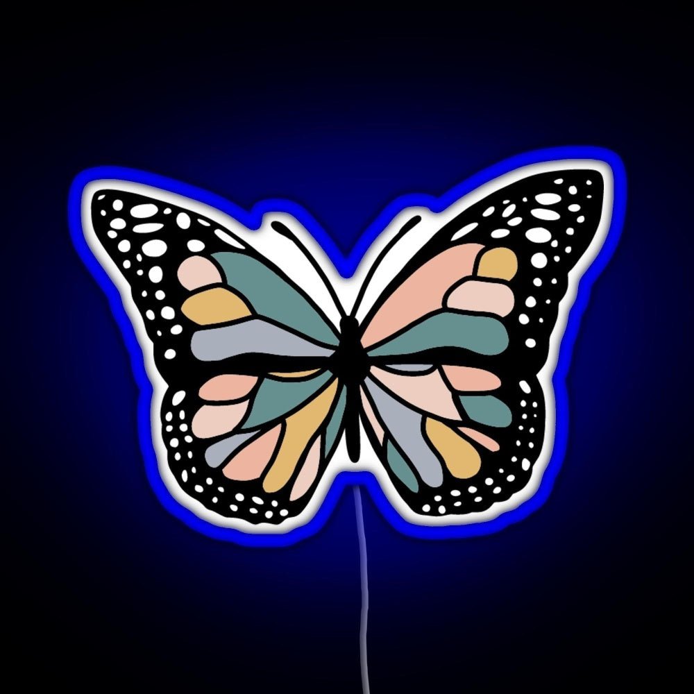 Boho Butterfly Rgb Led Neon Sign Pop Wall Art - Shineneon