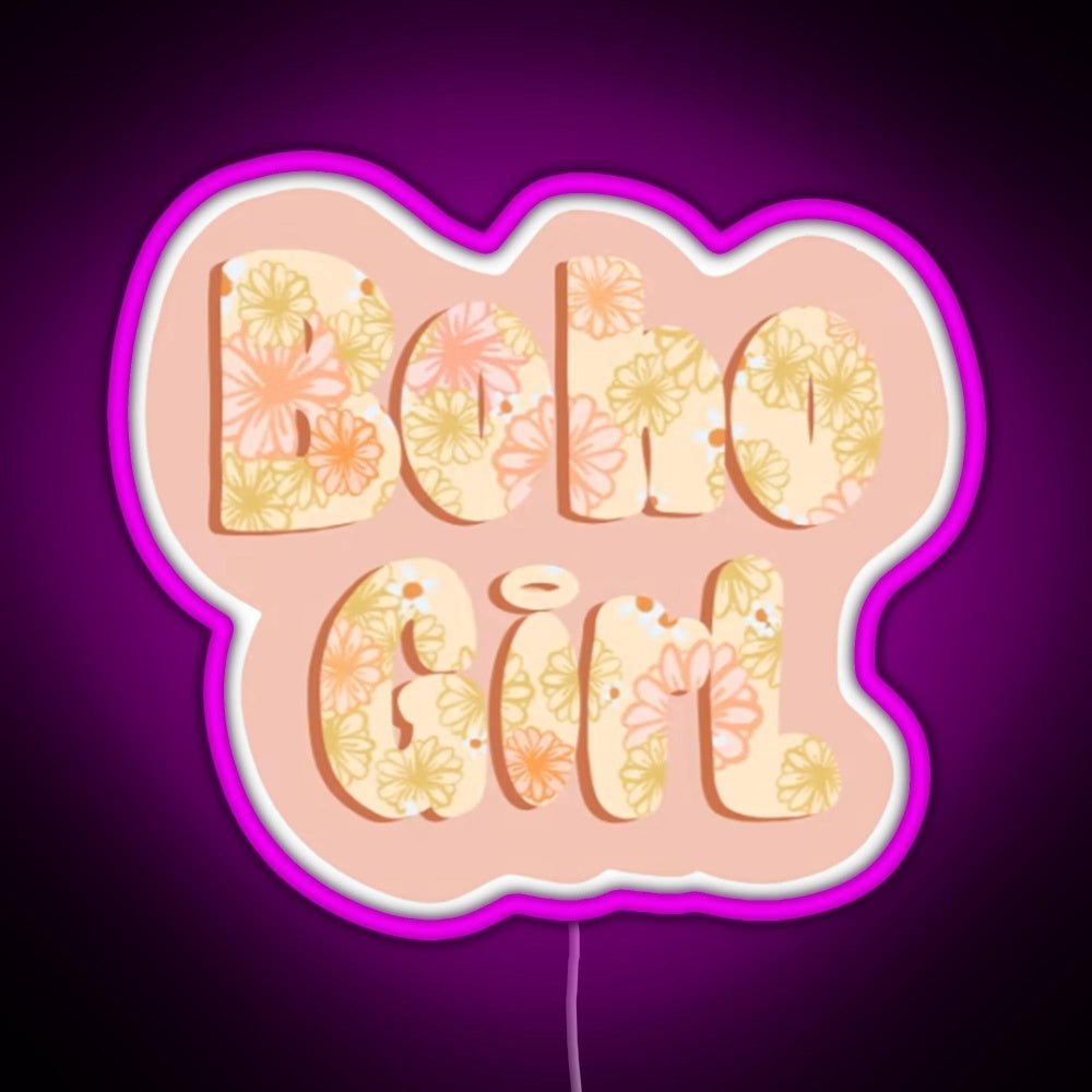Boho Girl Rgb Neon Sign - Shineneon