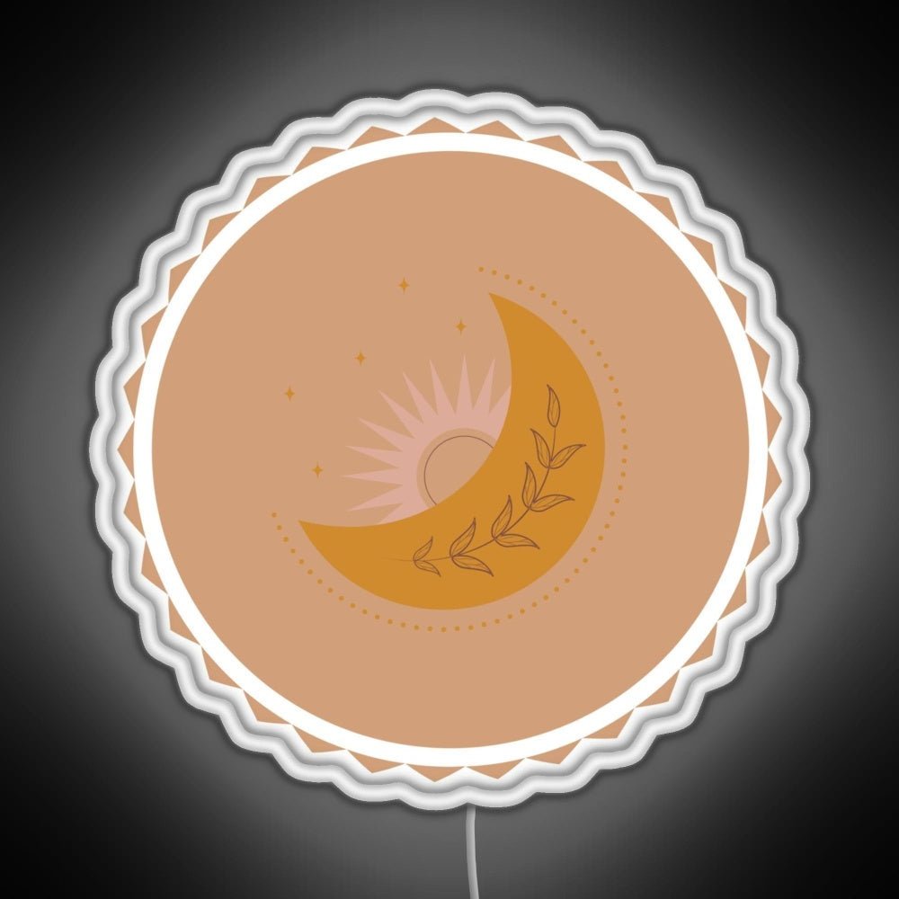 Boho Sun And Moon Rgb Neon Sign - Shineneon