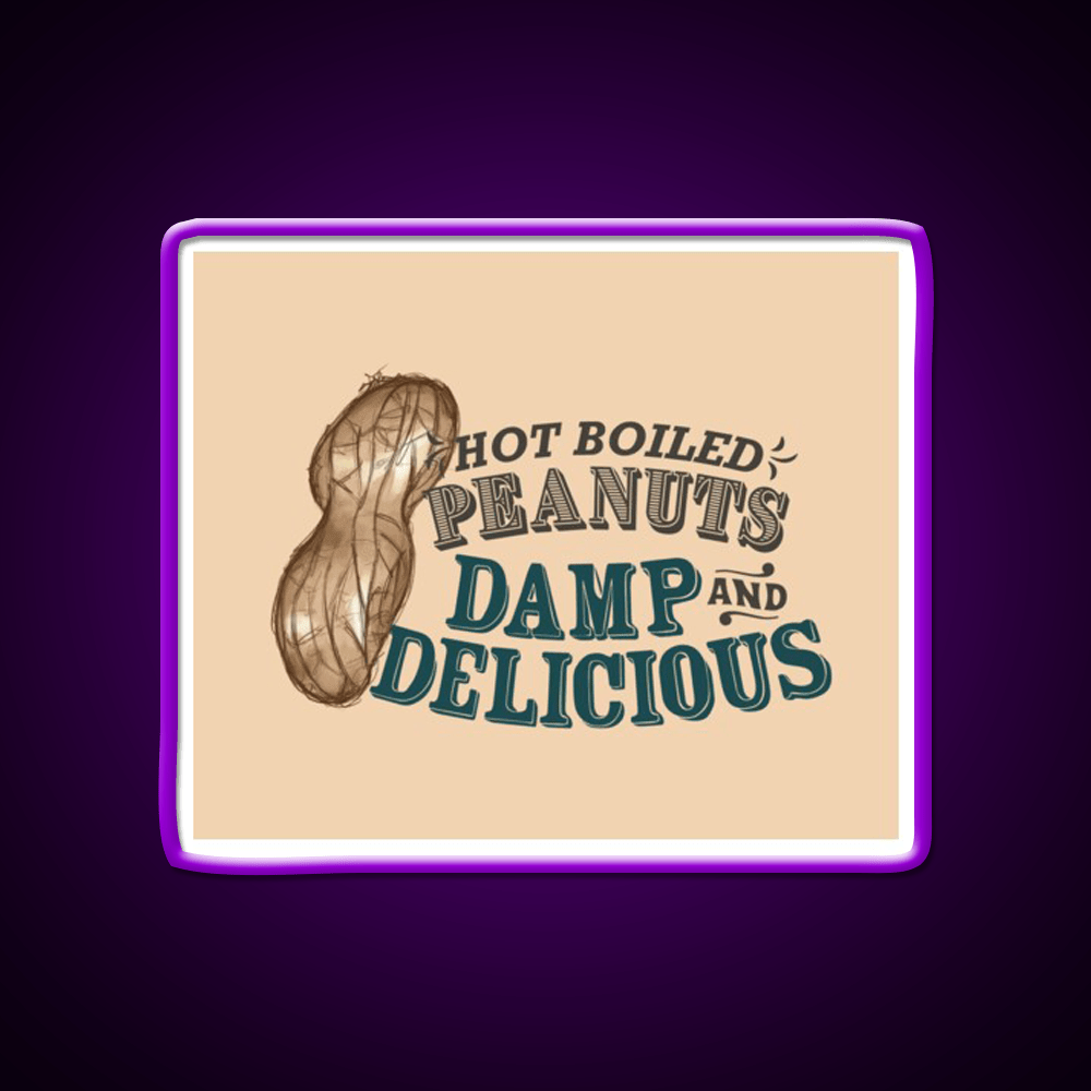 Boiled Peanuts Snack Food Led Neon Sign Rgb Color - Shineneon