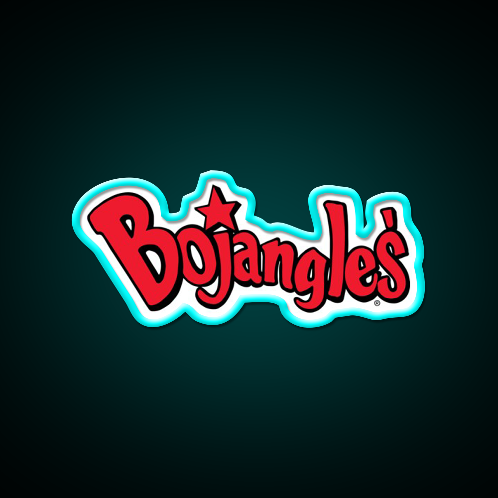Bojangles Logo Fast Food Led Neon Sign For Burger Place Rgb Color