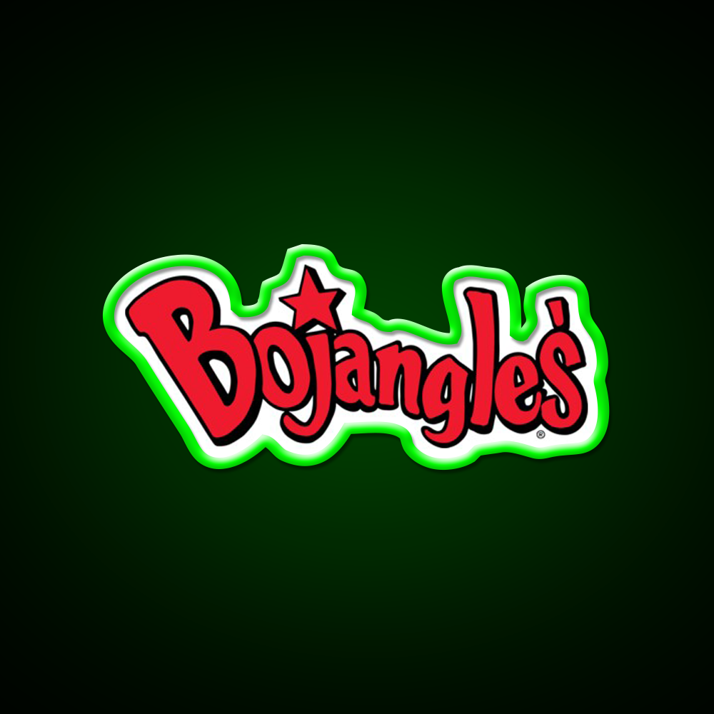 Bojangles Logo Fast Food Led Neon Sign For Burger Place Rgb Color