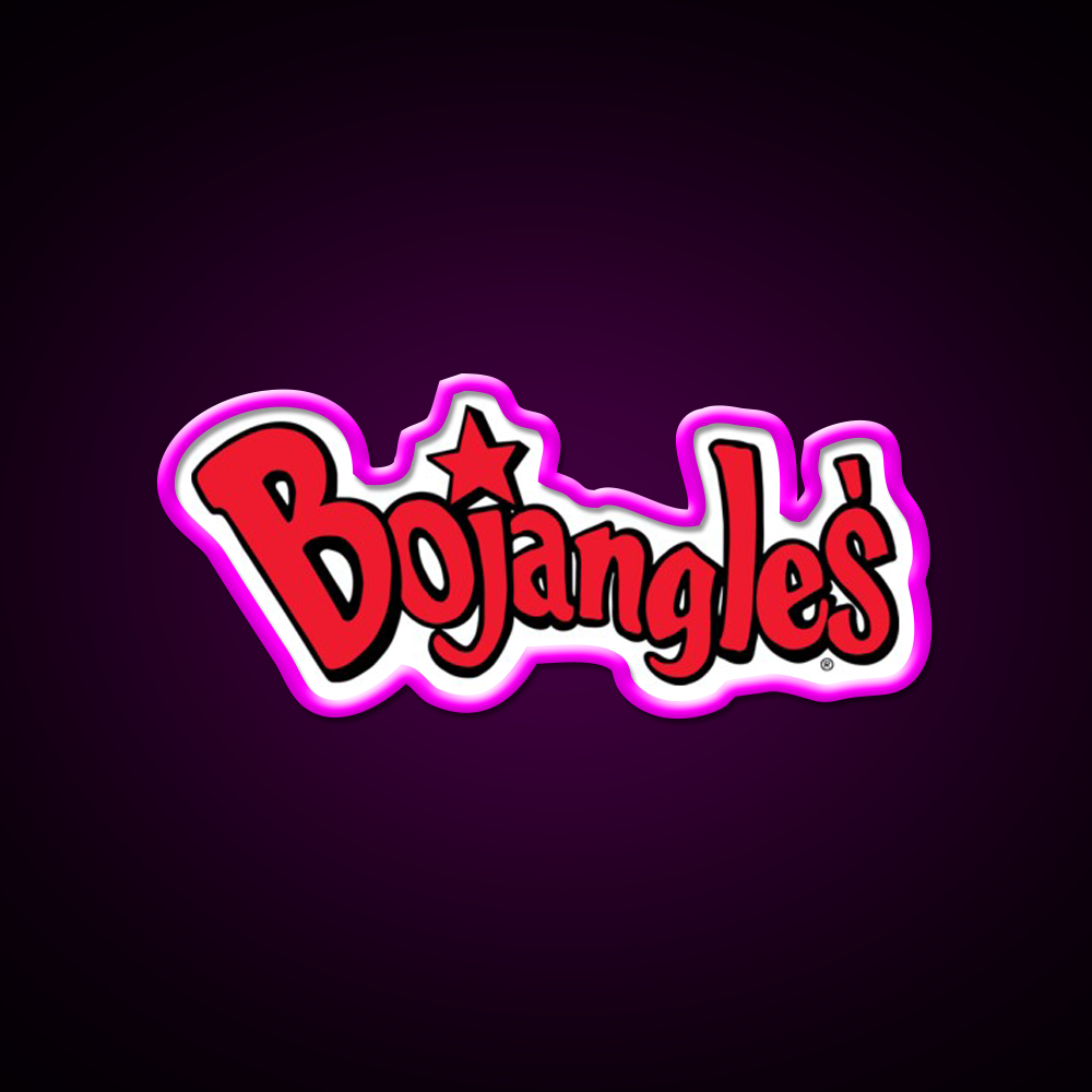 Bojangles Logo Fast Food Led Neon Sign For Burger Place Rgb Color
