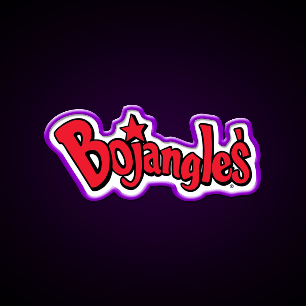 Bojangles Logo Fast Food Led Neon Sign For Burger Place Rgb Color