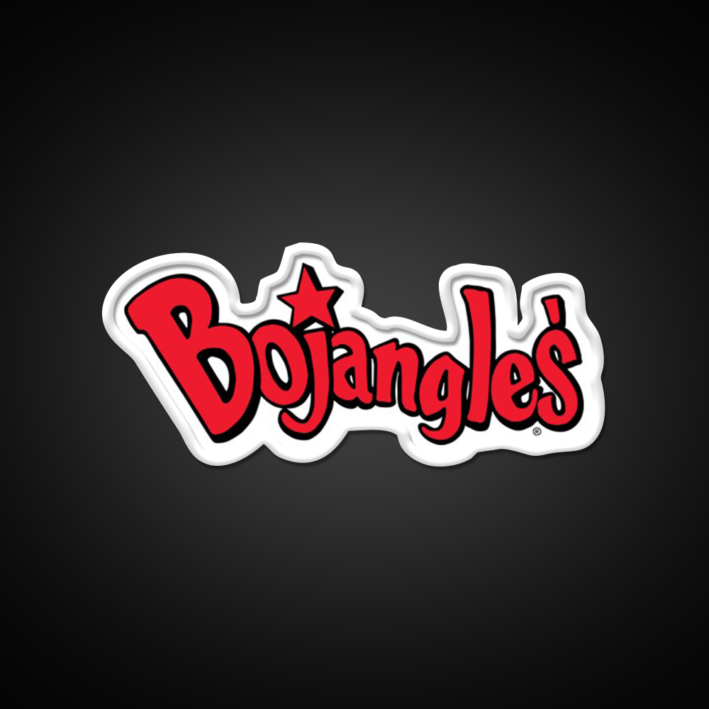 Bojangles Logo Fast Food Led Neon Sign For Burger Place Rgb Color