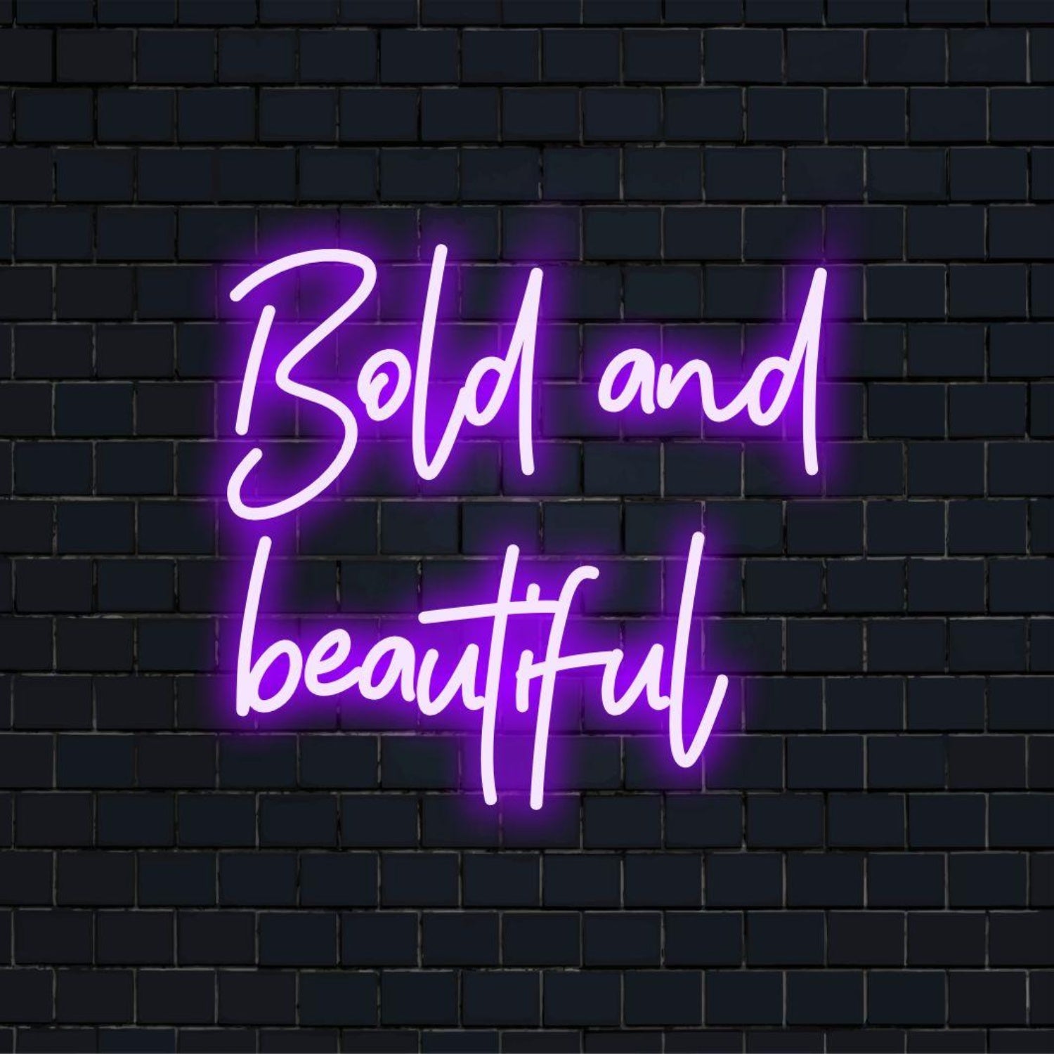 Bold And Beautiful Purple Glow Led Neon Sign Modern Cafe And Home Wall Decor | Shineneon